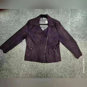 Womens zip up structured jacket